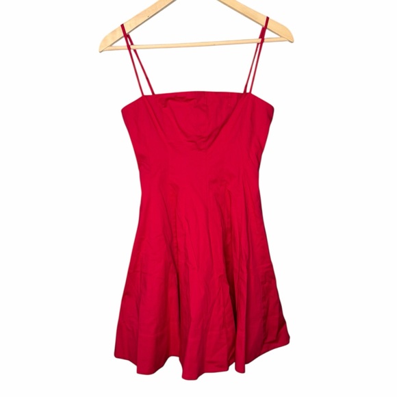 NWT STAUD Wylie Mini Dress - Cherry - Picture 3 of 10